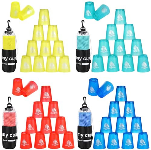 yeesport Sport Stacking Cups, Speed Training Game for Challenge Competition, Plastic Stacking Cups22