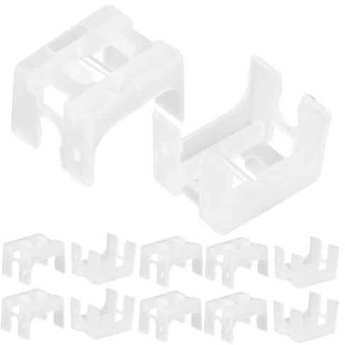Amosfun 15pcs Venetian Blind Cord Winder Holder Fixer Blinds Supplies Fixed Seat for Blinds Household Blinds Rod Blinds Curtain Rod Bracket Attachment Repairing Part Plastic White