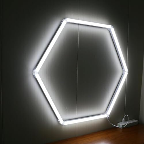 Plafonniers LED en Nid d'abeille, Lumières en Nid d'abeille À Faire Soi-Même, Éclairage Garage LED Hexagone, Lumières LED Hexagonales pour Centre Commercial, Studio