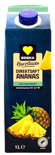 Herzstücke Ananas Direktsaft, 8er Pack (8 x 1 l)
