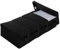 AKOLAFE 4 Pack CD Storage Boxes with Lids, CD Storage Case Holds 60 CDs in Slim Cases, Black CDs Holder Case DVD Case, 36x16x14 cm