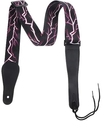 ERINGOGO Guitar Sling Für Akustik Gitarre Verstellbarer Gitarrengurt Aus Strapazierfähigem Und Ergonomisches Design Für Optimalen Tragekomfort Und Stil Geeignet Für Bass Und Gitarre