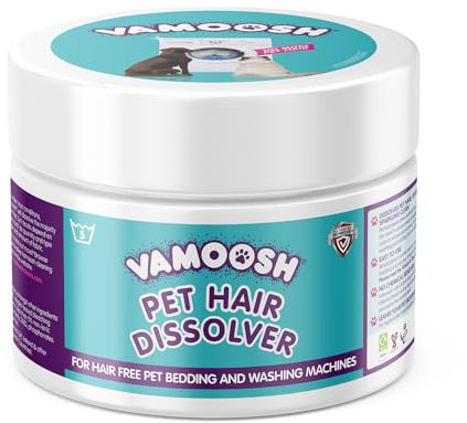 Vamoosh Pet Hair Dissolver 500g - Pet Hair Remover for Washing Machines, Removes Odour Dissolves Dog, Cat, Horse, Animal Fur, Cleans Bedding in Washing Machine, Easy to Use, Up to 5 Washes