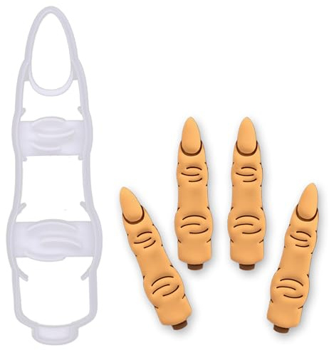 BAKERLOGY Großer Hexenfinger Ausstechform – Gruseliger Halloween Fondant & Keks Ausstecher für Kreative Bäcker & Schaurige Party Leckereien