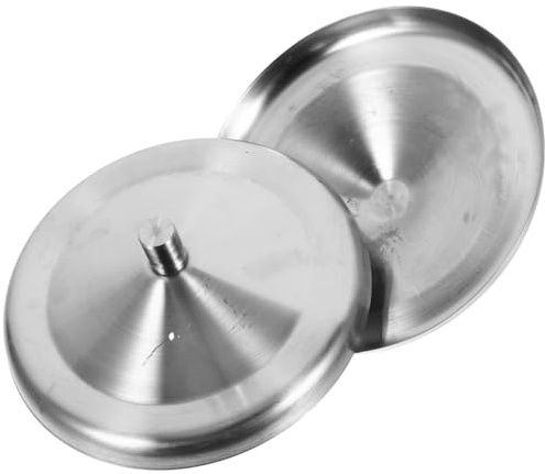 Gatuida Edelstahl Becherdeckel 2Er Set Tasse Deckel 10.00 Cm Rund Staubdicht Auslaufsichere Abdeckung Für Tassen Und Trinkbecher Wiederverwendbar Für Kaffee Tee Büro Und Zuhause