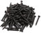 Sourcingmap Hardware Nails 1-inch Length Carbon Steel Point Tip Wall Cement Nail Black 100pcs