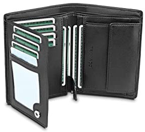 TRAVANDO Geldbörse Herren Chicago RFID Geldbeutel Männer Portemonnaie Portmonaise Geldtasche groß Brieftasche Hochformat Herrengeldbeutel Herrenbörse Herrengeldbörse Portmonee Geschenk Wallet