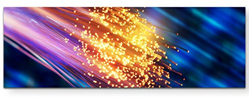 Glasfaser beleuchtet – Fotografie - Panoramabild auf Leinwand in 150x50cm