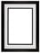 Black Matt Frame with White on Black Double Mount with Real Glass | Rainbow Range Photo frame | picture frame | poster frame - 14x11 for A4 pictures