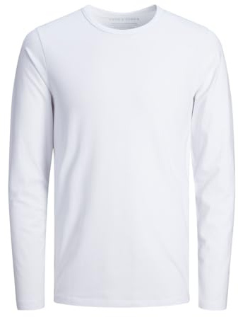 JACK & JONES Male Langarm-T-Shirt Einfarbig Langarm-T-Shirt