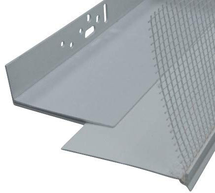 10m PVC Sockelprofil mit Gewebe Vario für 140mm bis 180mm Dämmplatte EPS Sockelschiene