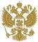 Coat of Arms of Russia Car Body Sticker Decal Russian Federation Eagle Emblem - Golden