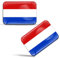 Biomar Labs® 2 x Aufkleber 3D Gel Silikon Stickers Holland Niederlande The Netherlands Niederländische Flagge Fahne Flag Auto Motorrad Fahrrad Fenster Tür PC Handy Tablet Laptop F 38