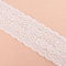 Yulakes 5 Yards Weiß Schwarz Elastizität Spitzenborte Spitzenband Spitzenbordüre Zierband Spitze Blume Borte für Handwerk Dessous Hochzeitskleid Hochzeit Dekor 10cm Breite (Weiß)
