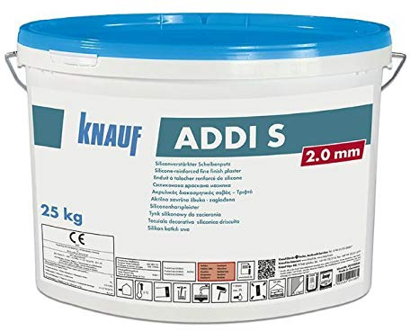 Knauf Siliconharzverstärkter Scheibenputz Addi S 25 Kg Putz Oberputz Fassadenputz Außenputz 2,0 mm
