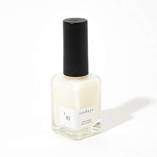 Sundays 10-Free, Nontoxic Nail Polish No.B.03 (Nail Strengthening Base Coat)