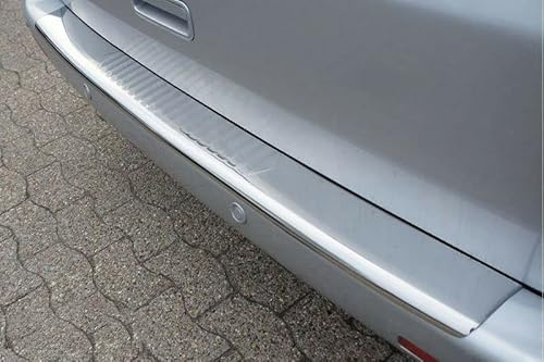 RECAMBO Ladekantenschutz Edelstahl kompatibel für alle VW T5 | 2003-2015 - Hochglanz poliert, Chrom Look - Styling und Schutz für die Stoßstange