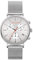 Ted Baker MIMOSAA Herren Silber Edelstahl Mesh Band Uhr (Modell: BKPMMF901) Silber Chronograph, Silber, Chronograph