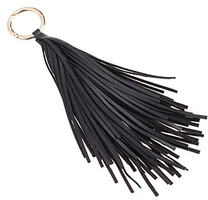 Amosfun Porte-clés Pendentif Voiture Noir Cuir Synthétique Léger 50 Pièces Femmes Occasions Spéciales