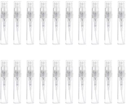 Voarge 30Pcs Mini Spray Atomizer Empty Bottles, 2ml Spritzer Bottle Clear Plastic Refillable Bottle, for Liquid Travel Party Makeup Tool, Portable Perfume Empty Sample Bottle Sprayer