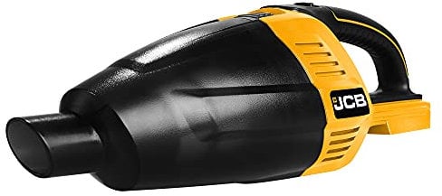 JCB 18V Cordless Handheld Vacuum Cleaner, Bare Unit, Includes Flexible Extension Hose, Swivel Floor Brush & Long Crevice Tool, 3 Year Warranty