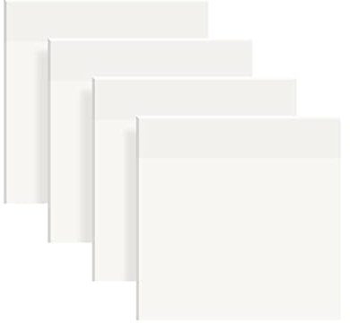 Vicloon Blätter Transparente Haftnotizen, 200 Haftnotizen Set, 75×75 mm Wasserfest Transparent Sticky Notes, Wiederbeschreibbar Haftnotizzettel, für Schule, Büro, Hause