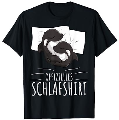 Offizielles Schlafshirt Orca Wal Killerwal Schwertwal T-Shirt