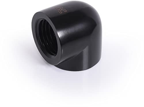 Alphacool Eiszapfen Adapter 90 Grad G1/4 Zoll IG auf G1/4 Zoll IG Wasserkühlung-Winkelverbinder
