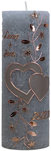 Christ-Kerzen Hochzeitskerze Lena und Jens 1013, Variante:Klassischer Docht