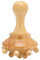 YUYTE Massage Holz, Professionelles Holz-Massagegerät für Maderotherapie und Lymphdrainage, zur Cellulite-Beseitigung, Handheld Body Massager in Oktopusform