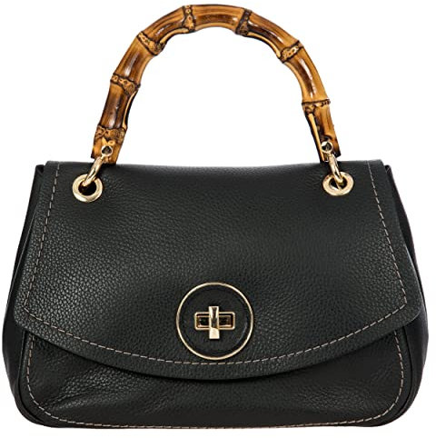 BRIC'S - Girasole Ledertasche, Schwarz, 29x22x11 cm