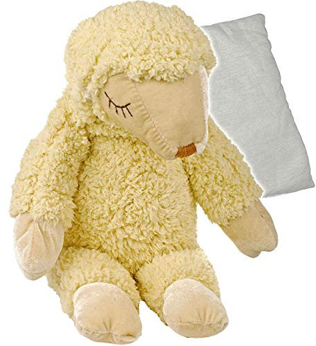 alles-meine.de GmbH großes XL Dinkelkissen - Schaf/Schäfchen - 51 cm - Wärme/Wärmekissen - Heizkissen mit Dinkel Getreide Getreidekissen - Schaf - groß Kuscheltier - Körnerki..