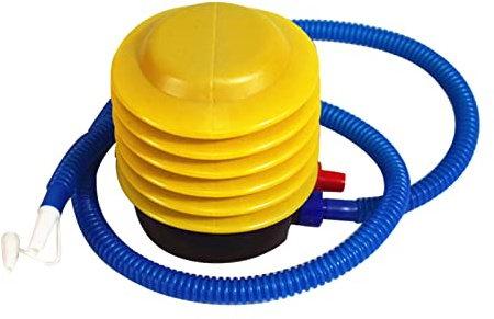 ERYUE Fußluftpumpe,Tragbare Fußluftpumpe mit Schlauch, arbeitssparende Luftpumpe aus Kunststoff für Sport, Matratze, Schlauchboot, Gymnastikball, Ballon, Schwimmring, Poolspielzeug