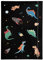 NEU Sammelmappe mit Gummiband, A3, 1 Mappe, HOTFOIL SPACE DINOS/Weltraum Dinosaurier