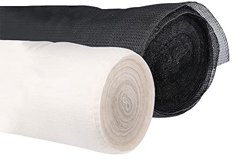 MATYASIGO Malla densa para aire acondicionado, red a prueba de polvo, filtro de aire acondicionado, filtro de polvo, tubo de ventilación, carcasa de computadora, rejilla de ventilación (negro, 1,2 x