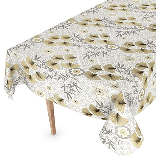 Wachstuchtischdecke Wachstischdecke Tischdecke abwaschbar Gartentischdecke Wachstuch Eckig rund oval 200 x 140cm Schnittkante Pusteblume Modern