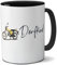 Kilala Motiv Tasse weiß, mit Dorfkind Aufdruck und Moped Motiv gelb, Name personalisiert, Geschenk für Mofafahrer und Mopedfahrer…