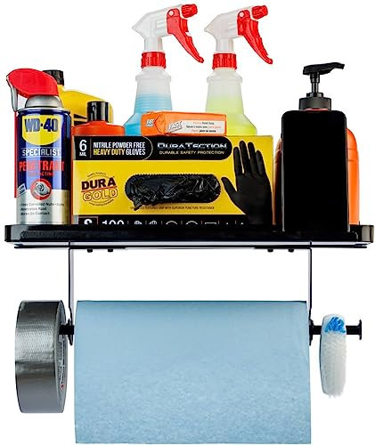 Portarotolo da garage - Mensola da parete | Portata 22,7 kg | Garage, casa, negozio organizzazione