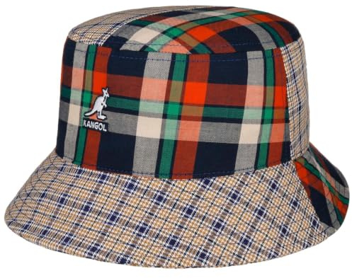 Kangol Plaid Mashup Bucket Fischerhut Stoffhut Baumwollhut Anglerhut Karohut Damen/Herren - Sommer Frühling-Sommer