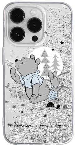 ERT GROUP Handyhülle für Apple iPhone 14 PRO Original und offiziell Lizenziertes Disney Muster Winnie The Pooh & Friends 008 optimal an die Form des Handy angepasst, mit Glitter Overflow Effekt