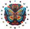 Milliwood Holzpuzzle - Elusive - 206 Teile - Puzzle Tiere ab 8 Jahren - Mandala Puzzle für Erwachsene und Kinder - Jigsaw Puzzle aus Holz 32x32 cm - Puzzle Puzzle Natur mit Holz Geschenkbox