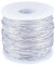 GORGECRAFT 110M Argento Metallizzato Corda Elastica Bracciale Elastico Spago Perline Filo Decorativo per Gioielli Intrecciati In Cristallo Bracciale con Perline Collane Intrecciatura Decorativa