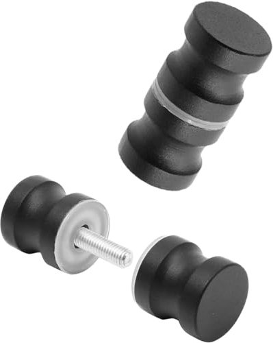 Xrten 2 Shower Door knobs,Shower Door Handle,Shower Door knob of Stainless Steel,Shower Glass Door for Bathroom,Kitchen and Office,30 x 60 mm (Black)
