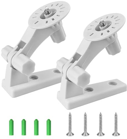 2 Stück Ring Kamera Halterung, 11 * 8 CM Ring Stick Up Cam Halterung, Z-Förmig Ring Halterung, Kamera Wandhalterung, Halterung für Überwachungskamera für Drahtlose Kameras