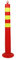 COLseller Paletti di sbarramento Rossi e Bianchi Paletti di sbarramento in plastica Paletti di sbarramento per segnalazioni in parcheggi e vialetti,Red,90cm