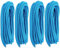 FreeTec 4tlg Bootsseil Boot Fenderleine Nylon Dockline Festmacherleine Fenderseil mit Auge 12mm Durchmesser 6m lang Blau