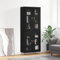 Highboard Schwarz 69,5x34x180 cm Holzwerkstoff,Elegantes Highboard Stilvolle Aufbewahrungslösung für Dein Zuhause Schränke