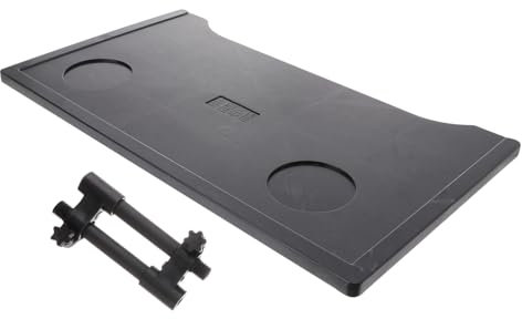 Beaupretty Wheelchair Accessory Dining Table Board Tray Cup Holder Plastic Black for Disabled Elderly