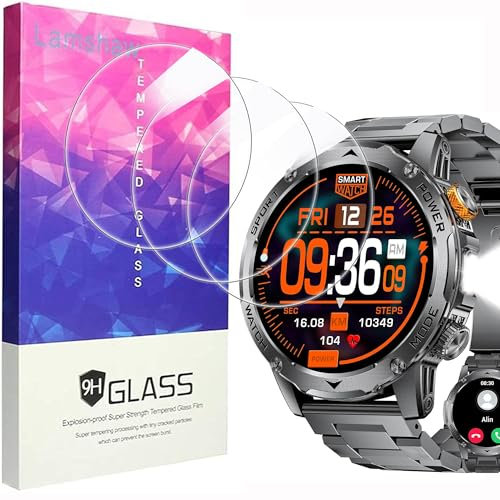 Lamshaw Displayschutzfolie für LIGE EF12 1,75 Zoll (3,75 cm), Hartglas, Displayschutzfolie aus Hartglas für LIGE EF12, 3 Stück