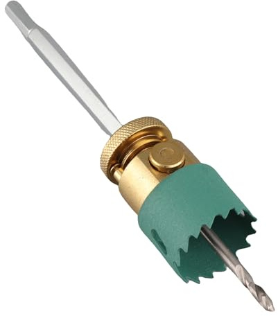 Garosa Kit de Scie Cloche avec Arbre en Acier allié, Coupe-métal, 125mm, Conçu pour Percer le Bois Massif et le contreplaqué (40mm/1,57 pouces)